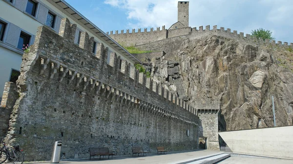 Bellinzona Canton Ticino Switzerland May 2019 Biggest Three Castles Bellinzona — Stock Photo, Image