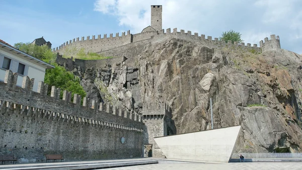 Bellinzona Canton Ticino Switzerland May 2019 Biggest Three Castles Bellinzona — Stock Photo, Image