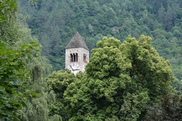 Blenio Canton Ticino Switzerland July 2016 Church Saint Martin Tours — 图库照片