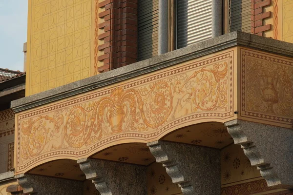 Como Lombardia Itália Setembro 2020 Exterior Histórico Palácio Mantero Cidade — Fotografia de Stock