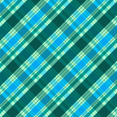 Klasik renkli kare tartan diyagonal desen