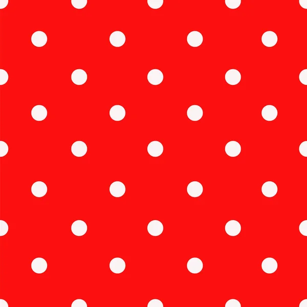 Baskı için vektör dikişsiz kırmızı ve beyaz polka deseni