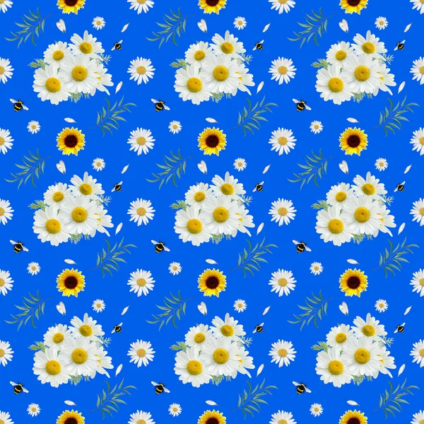 Flower hamamelis sunflower  rose design pattern background