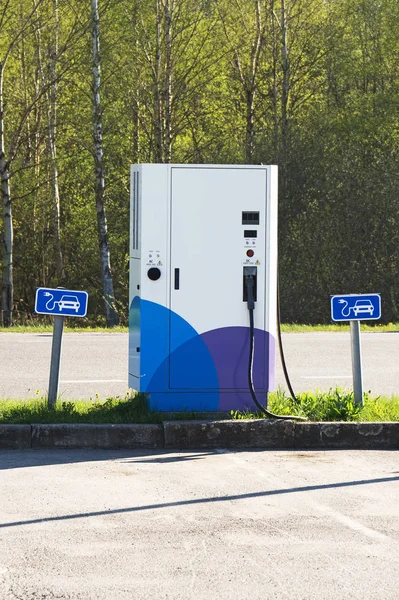 The electric charging station for electric cars.