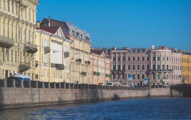 Saint-Petersburg Fontanka Nehri'nin dolgu.