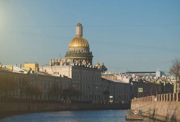 Набережна Річки Мийка Видом Невського Проспекту Санкт Петербурзі — стокове фото