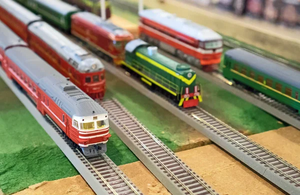 Verschillende Sovjet Trainen Modellen Tentoonstelling — Stockfoto