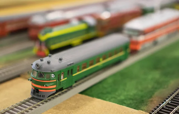 Verschillende Sovjet Trainen Modellen Tentoonstelling — Stockfoto