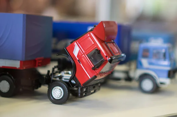 Modèles Soviétiques Camions Jouets Sur Exposition — Photo