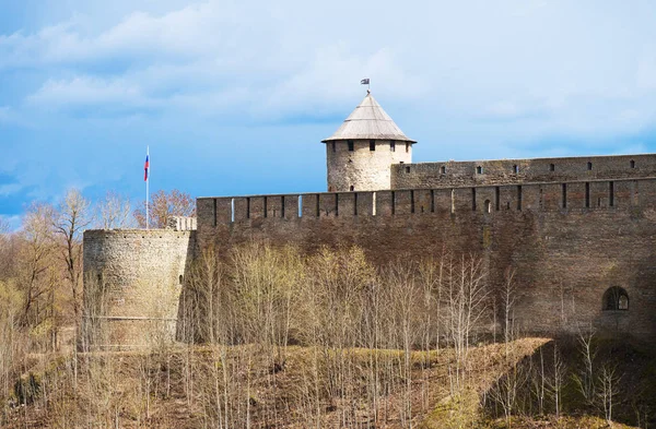 Ivangorod Festung Blick Von Estnischer Seite — Stockfoto