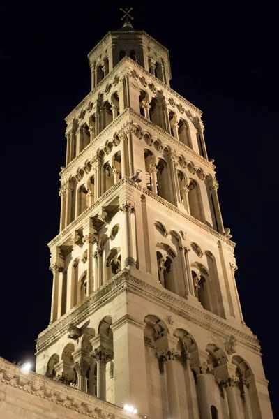 Gece görüş Katedrali, Saint Domnius Split, Hırvatistan.