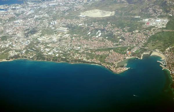 Vista Aerea Del Villaggio Stobrec Parte Spalato Croazia — Foto Stock