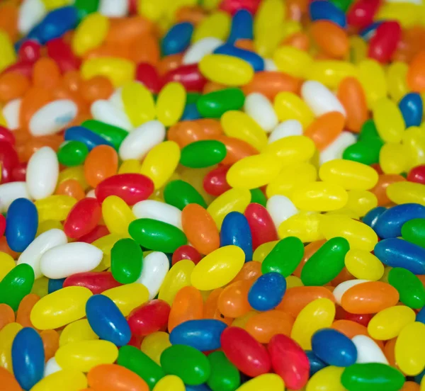 Kleurrijke Jelly Bean Snoepjes Winkel — Stockfoto