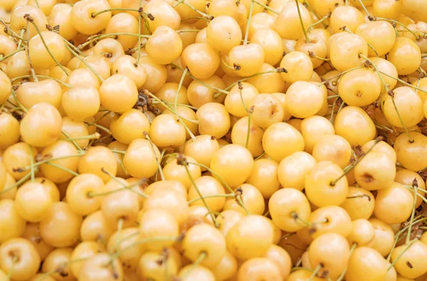 Lot Ripe Yellow Cherries Supermarket — Stock Photo, Image