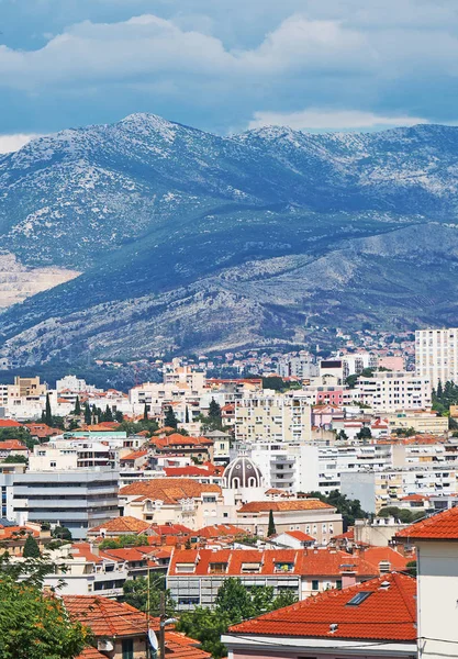 Vista Sobre Cidade Split Partir Parque North Marjan — Fotografia de Stock