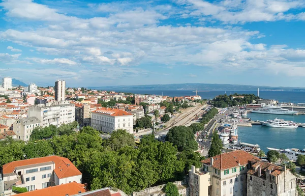 Pohled Nádraží Starého Města Split Chorvatsko — Stock fotografie