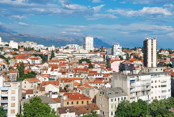 Vista Sobre Cidade Velha Split Croácia — Fotografia de Stock