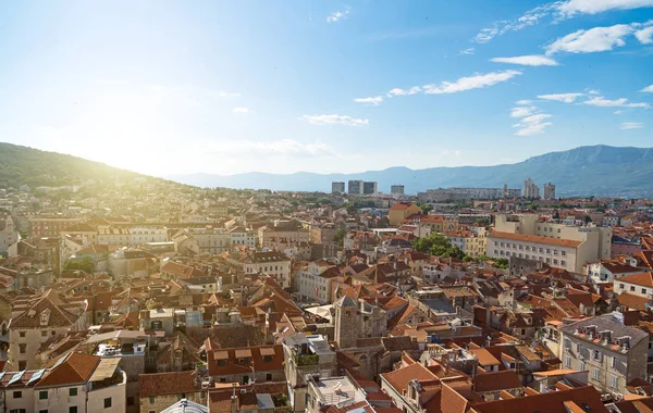 Uitzicht Het Oude Centrum Van Split Kroatië — Stockfoto