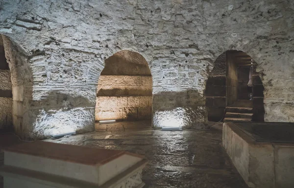 Cave Palácio Diocleciano Split Croácia — Fotografia de Stock