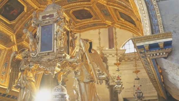 Split Kroatien 2018 Innenraum Der Kathedrale Des Heiligen Domnius — Stockvideo