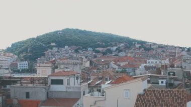 Split, Hırvatistan'ın eski şehir panoramik görünüm.