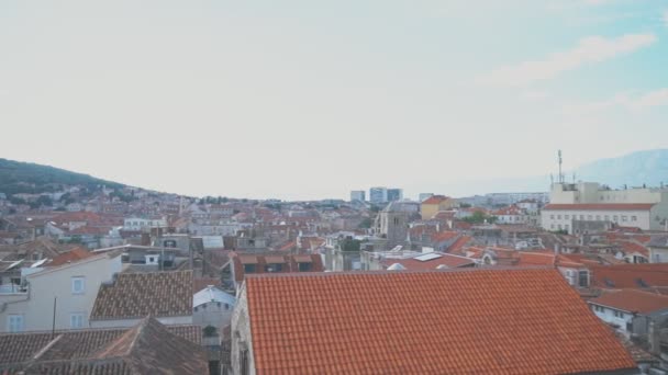 Panoramiczny Widok Stare Miasto Split Chorwacja — Wideo stockowe