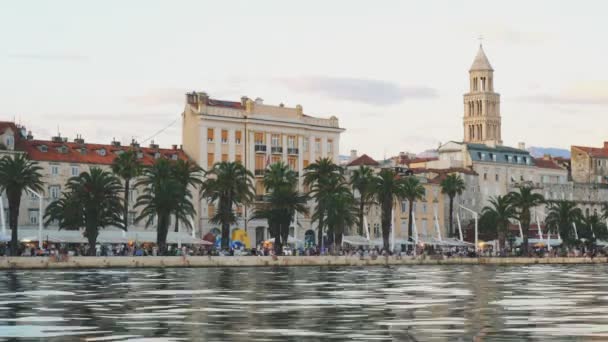 Vue Sur Palais Dioclétien Promenade Split — Video