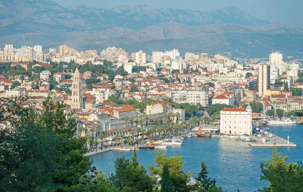 Widok Stare Miasto Split Marjan Park — Zdjęcie stockowe