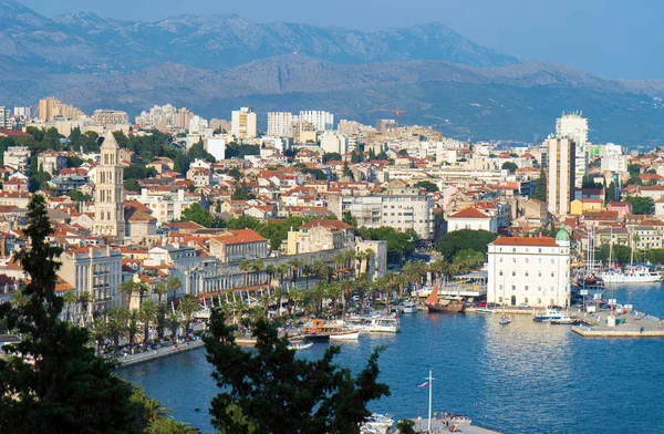 Vista Del Casco Antiguo Split Desde Marjan Park — Foto de Stock