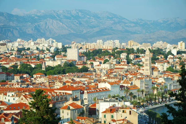 Vista Del Casco Antiguo Split Desde Marjan Park — Foto de Stock