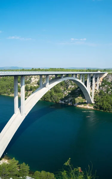 Most Přes Řeku Krka Šibenik Most — Stock fotografie