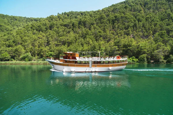 Sightseeing Boat National Park Krka Croatia — Stock Photo, Image