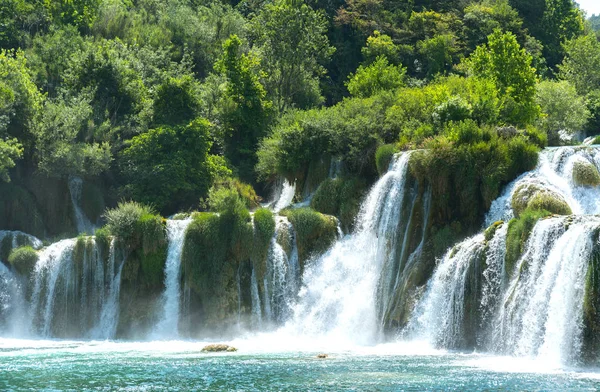 Beautiful View Waterfall Krka National Park Croatia — Stock Photo, Image