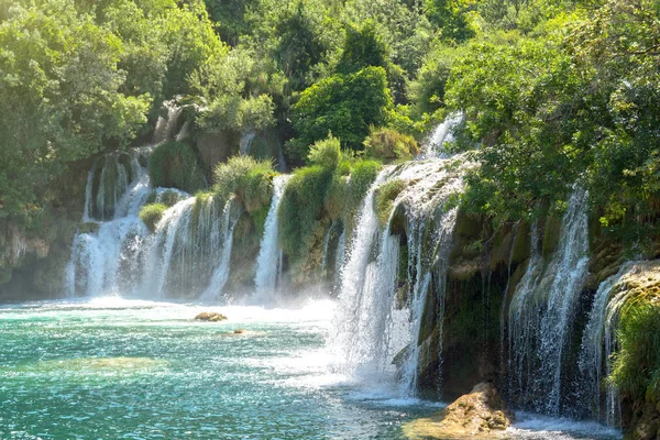 Beautiful View Waterfall Krka National Park Croatia — Stock Photo, Image