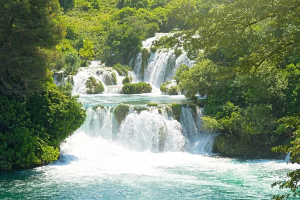 Beautiful View Waterfall Krka National Park Croatia — Stock Photo, Image