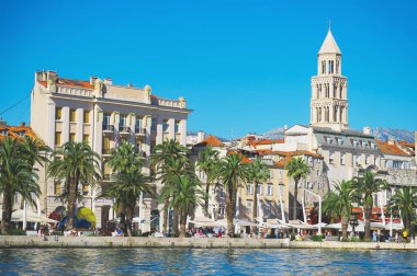 Tarihi kentin Split Hırvatistan güzel manzara.