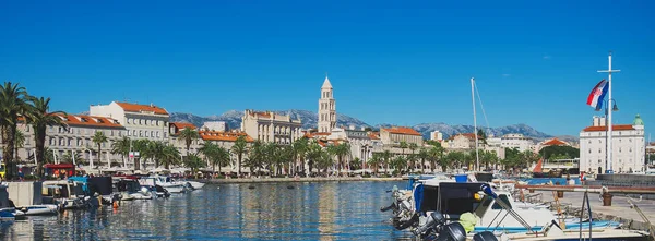 Puerto Del Casco Antiguo Split Croacia — Foto de Stock