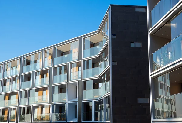 Facade New Modern Apartment Building — Stock Photo, Image