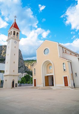 Kilise St. Petra Omis, Hırvatistan.