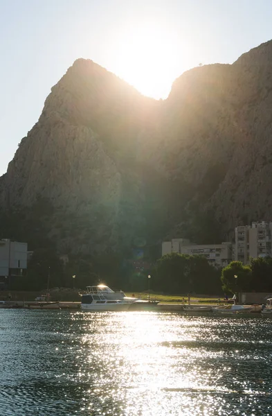 Sunset Cetina River Omis Croatia — Stock Photo, Image