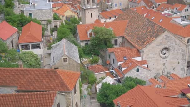 Bela Vista Verão Sobre Cidade Velha Omis Croácia — Vídeo de Stock