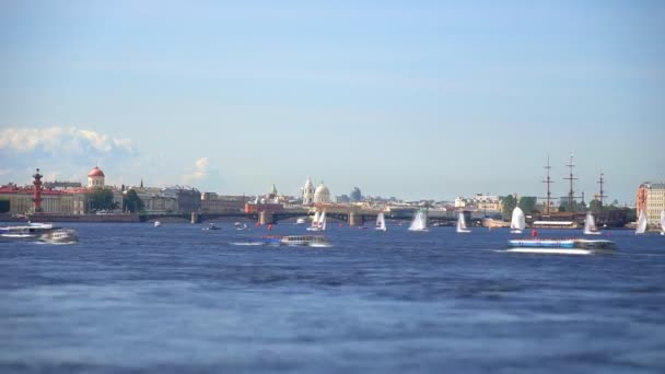 Nézd Palace Bridge Saint Petersburg — Stock videók