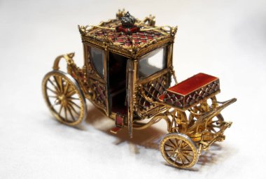 Müzenin Faberge arabada tam bir kopyasını.