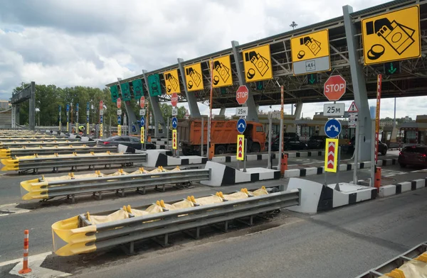 Toll Road Entrance Petersburg — Stock Photo, Image