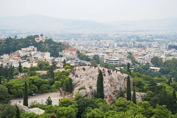 차관보와 아테네의 관측소에 — 스톡 사진