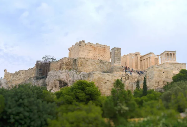 Vista Acrópolis Hill Atenas Grecia —  Fotos de Stock