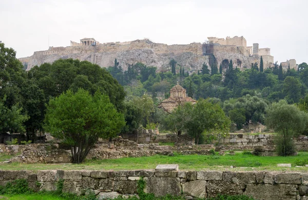 Uitzicht Acropolis Hill Athene Griekenland — Stockfoto