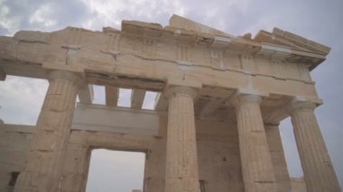 Antik Propylaea Atina Akropol.