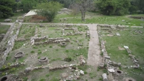 Ausgrabungen Der Antiken Archäologischen Stätte — Stockvideo