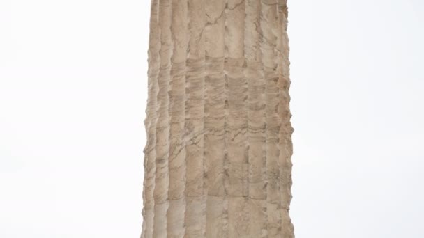 Colonna Del Tempio Zeus Olimpico Atene Grecia — Video Stock